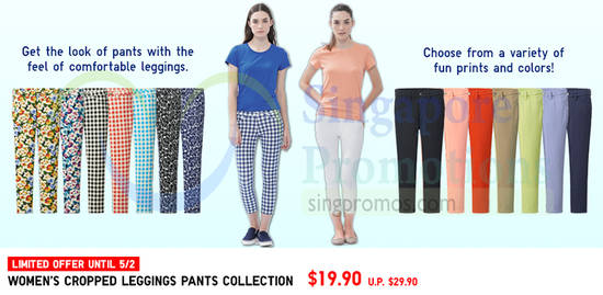 Womens Cropped Leggings Pants Collection