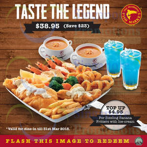 Featured image for (EXPIRED) Manhattan Fish Market Dine-in Discount Coupons 16 Feb – 31 Mar 2015
