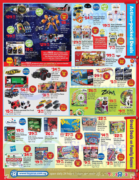 Action-packed Deals, Great Deals on Family Games, Pavilion, Hasbro, Fast Lane, Zooma