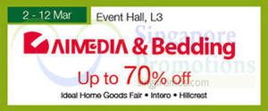 Featured image for (EXPIRED) Aimedia & Bedding Promotion @ Nex 2 – 12 Mar 2015
