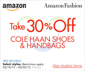 Featured image for (EXPIRED) Amazon.com 30% OFF Cole Haan Shoes & Handbags Coupon Code (NO Min Spend) 23 Feb – 3 Mar 2015