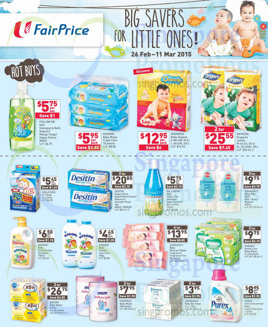 Baby Savers Diapers, Baby Bath Needs, Diaper Rash Creams, Baby Wipes, Huggies, Bosomi, Desitin, Drypers, Onwards, Johnsons, Purex, Follow Me