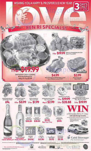 Featured image for (EXPIRED) Cold Storage Abalone, Yu Sheng & Other CNY Offers 23 – 25 Feb 2015