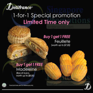 Featured image for Delifrance 1 For 1 Specials @ Selected Outlets 23 Feb 2015