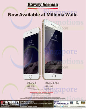 Featured image for (EXPIRED) Harvey Norman Apple iPhones Free Gifts Offer @ Millenia Walk 5 – 11 Feb 2015