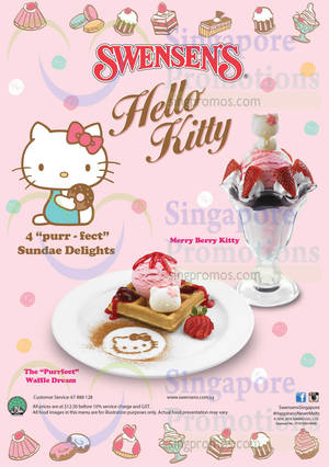 Featured image for Swensen’s NEW Hello Kitty Sundae Delights & Ice Cream Cake 11 Feb – 30 Apr 2015