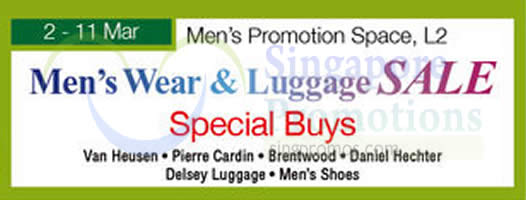 Isetan Men’s Wear & Luggage Sale @ Parkway Parade 2 – 11 Mar 2015