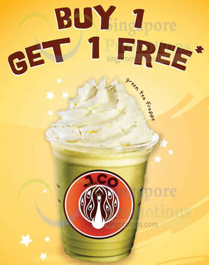 Featured image for J.CO Donuts & Coffee 1 For 1 Green Tea Frappe Weekdays Promo 17 – 28 Feb 2015