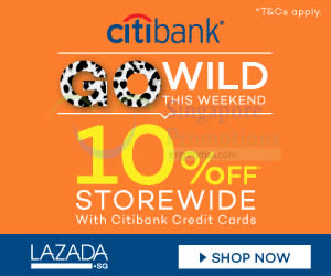 Featured image for (EXPIRED) Lazada 10% Off Storewide With Citibank Cards (NO Min Spend) 1 – 2 Aug 2015