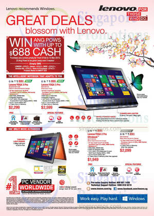 Featured image for (EXPIRED) Lenovo Notebooks & Desktop PC Offers 13 Feb – 15 Mar 2015