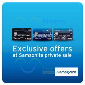 Featured image for (EXPIRED) Samsonite Private Sale @ TripleOne Somerset 24 – 27 Feb 2015