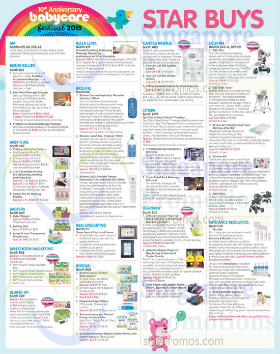 Star Buys AIA, Babies Bellies, Baby n Me, Babyspa, Bella Luna, Biolane, Bosomi, Citispa, Dearbaby, Delphin, Dynamics Resources