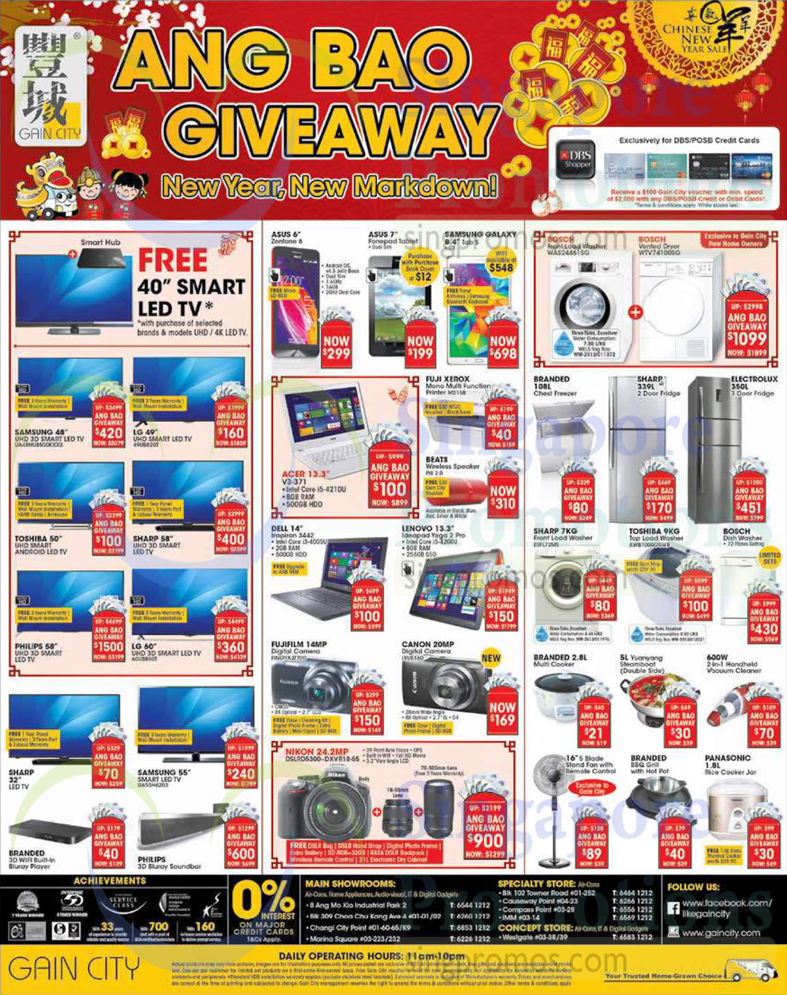 Featured image for Gain City Electronics, TVs, Washers, Digital Cameras & Other Offers 31 Jan 2015