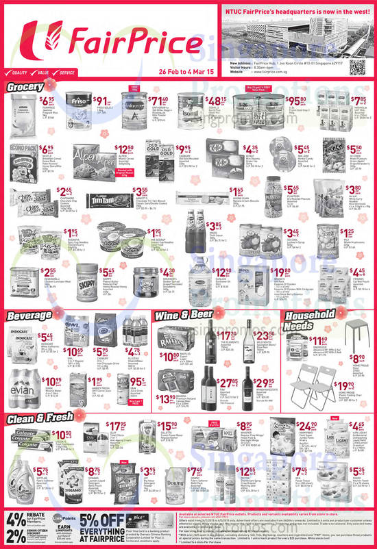 (Till 4 Mar) Milk Powders, Wines, Beverages, Grocery, Diaper, Detergents, Friso, Isomil, The Elements, Wild South, Enfagrow, Wyndham Estate