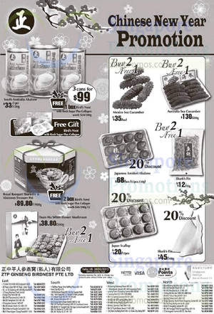 Featured image for (EXPIRED) ZTP Ginseng Birdnest Abalones & Other CNY Promotion Offers 3 – 28 Feb 2015