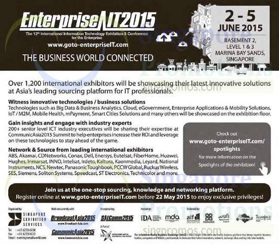 29 May EnterpriseIT2015 Wireless Innovative Technologies, Insights, Industry Experts, International Exhibitors