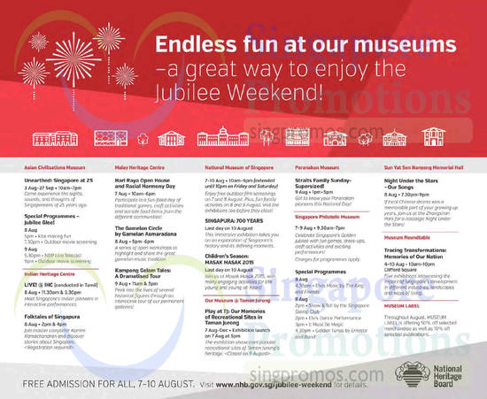 5 Aug Museum Events n Activities