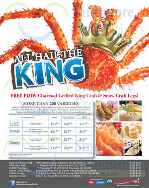 Featured image for Sakura Crab Buffet (ft Charcoal-grilled King Crab & Snow Crab Legs) is BACK 20 Mar – 31 May 2015