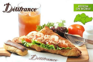 Featured image for (Over 49,000 Sold) Delifrance 56% Off Classic Sandwich, Drink & Mini Eclair @ 26 Outlets 17 Mar 2015