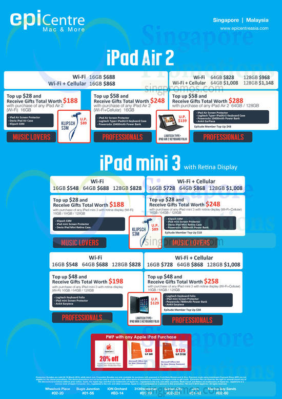 Epi Centre Apple iPads 9 Mar 2015