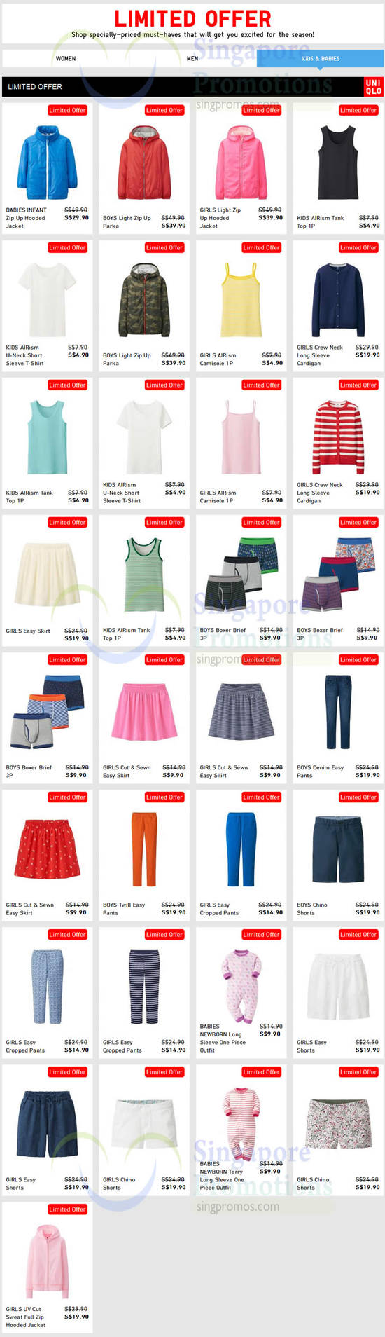 (Est Till 1 Apr) Kids n Babies Limited Offers