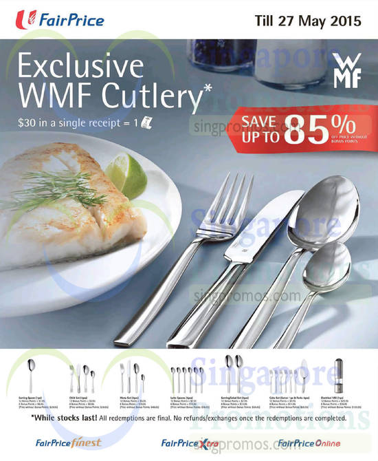 FairPrice WMF Cutlery Promotion 5 Mar 2015