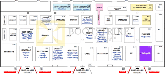 Floor Plan Map Level 4, Suntec IT SHOW 2015