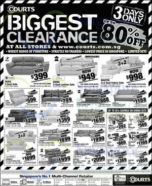 Featured image for Courts Biggest Clearance Offers 7 – 9 Mar 2015