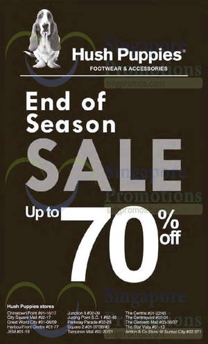 Featured image for (EXPIRED) Hush Puppies Footwear End of Season Sale 7 Mar 2015