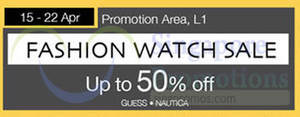 Featured image for (EXPIRED) Isetan Fashion Watch Sale @ Tampines Mall 15 – 22 Apr 2015