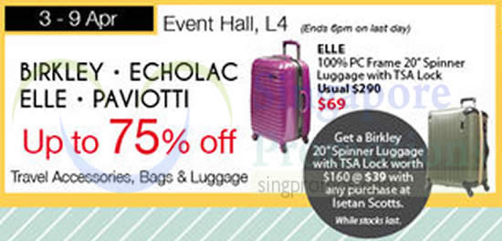 Isetan Travel Bags Luggages Promo Event Isetan Scotts 3 9