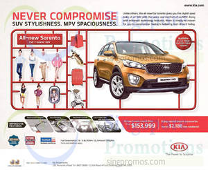 Featured image for Kia Sorento Offer 21 Mar 2015