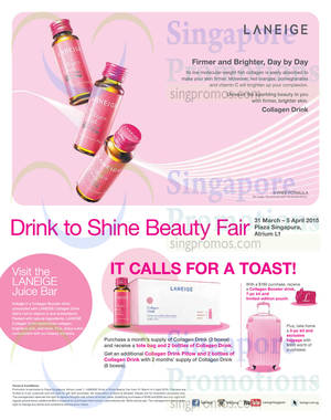 Featured image for Laneige Collagen Drink Beauty Fair 31 Mar – 5 Apr 2015