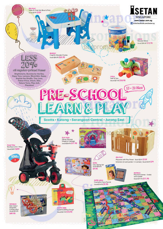 Less 20 Percent Off Selected Brands, Table Chair Set, Playmat Games, Play Panel