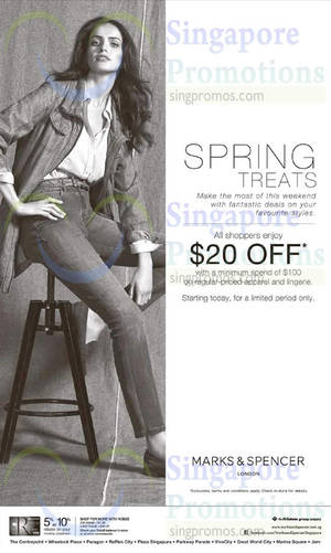 Featured image for (EXPIRED) Marks & Spencer $20 Off Promotion 13 – 22 Mar 2015