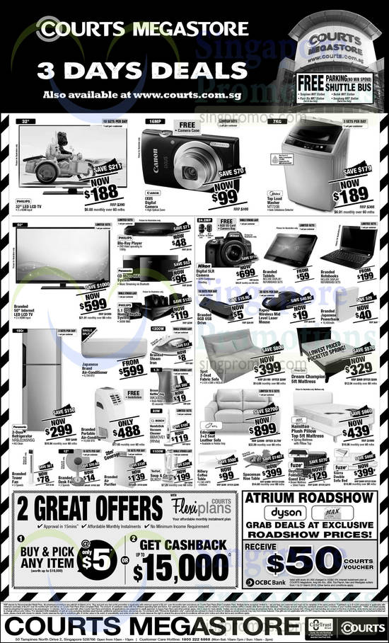 Megastore Household Appliances, TVs, Digital Cameras, Fridge, Air Conditioners, Furniture, Sofas, Mattresses, Washer, Sleep Clinic, Panasonic, Midea, Braun, Bosch, Tefal, Fuze