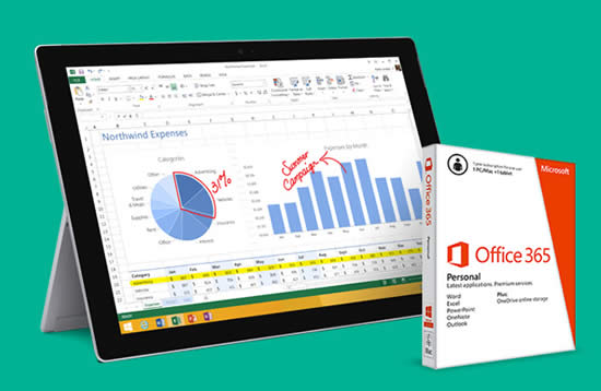 Microsoft Surface Pro 3 Free Office 365 Personal Promo 10 18 Mar 15