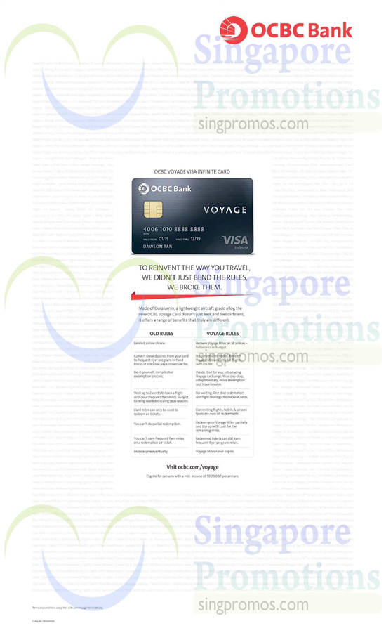 OCBC Voyage Card 10 Mar 2015