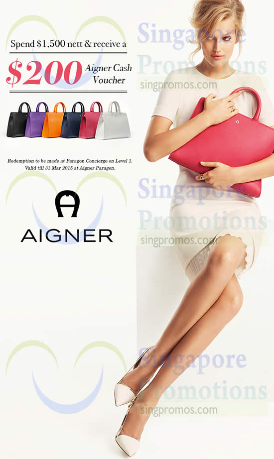 Aigner Spend 1500 Get 200 Voucher Paragon 7 31 Mar 2015