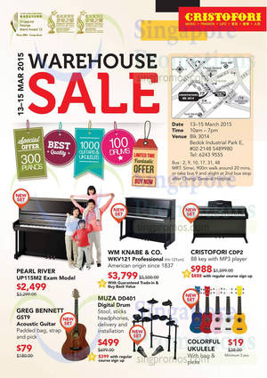 Featured image for (EXPIRED) Cristofori Warehouse Sale @ Bedok 13 – 15 Mar 2015