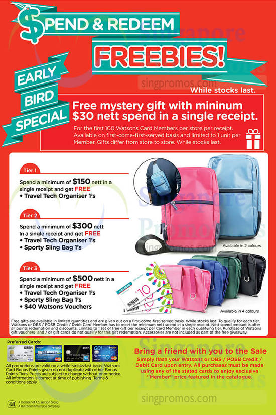 Spend n Redeem Freebies, Free Mystery Gifts