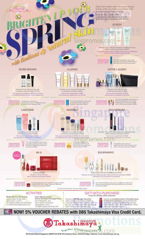 Takashimaya Beauty Fair 13 Mar 2015