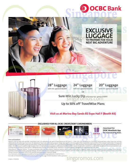 2 Apr OCBC Bank Redeem Luggages Sure Win Lucky Dip