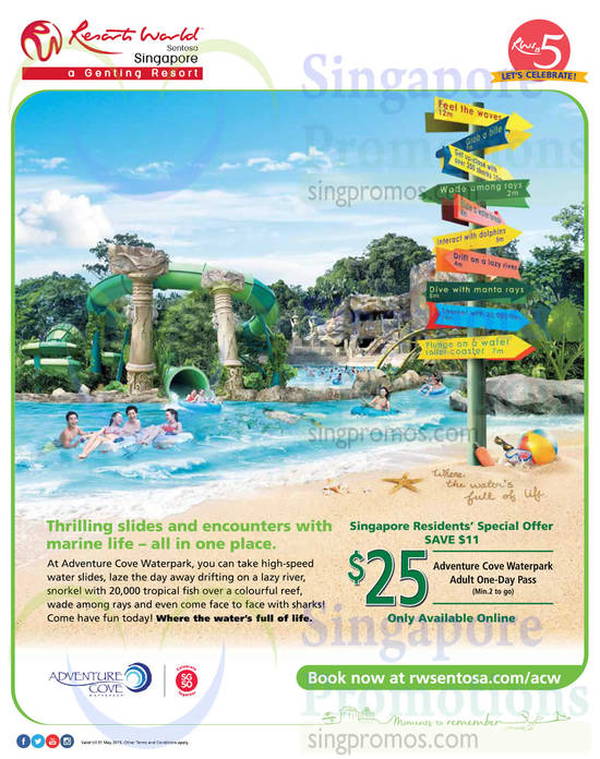 Adventure Cove Waterpark 30 Apr 2015