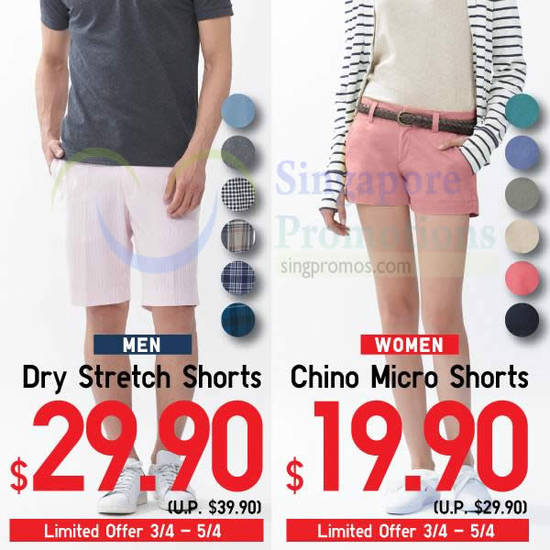 Dry Stretch Shorts, Chino Micro Shorts