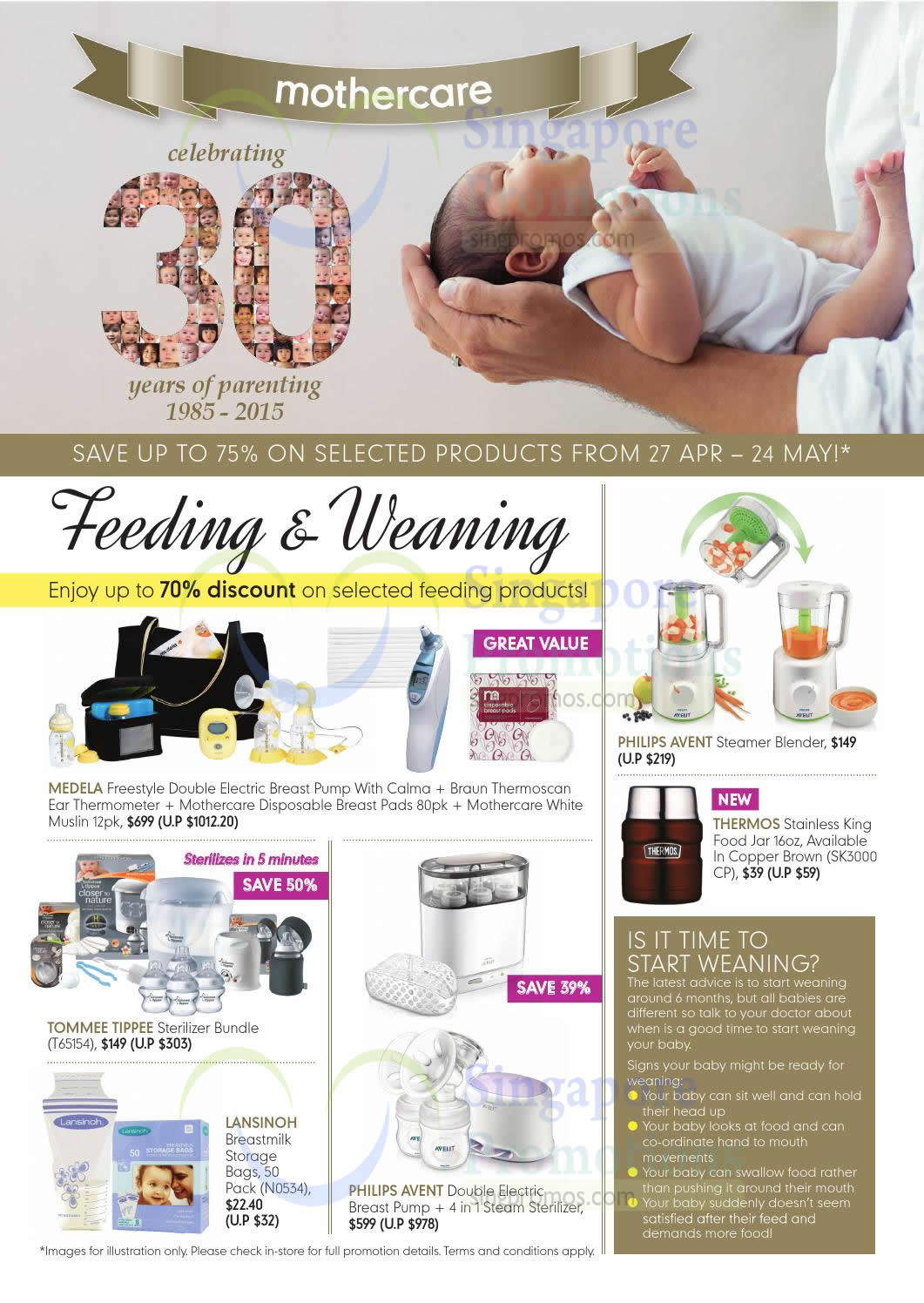 Featured image for Mothercare 30th Anniversary Promo 27 Apr - 24 May 2015