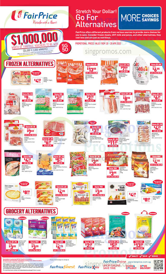 Frozen Alternatives, Groceries, Seafood, Milk, Rice