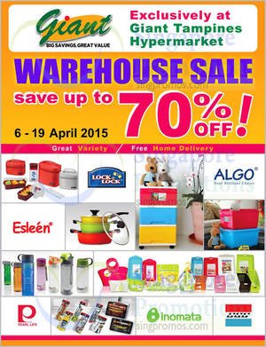 Featured image for Lock & Lock Warehouse Sale @ Giant Tampines 6 – 19 Apr 2015
