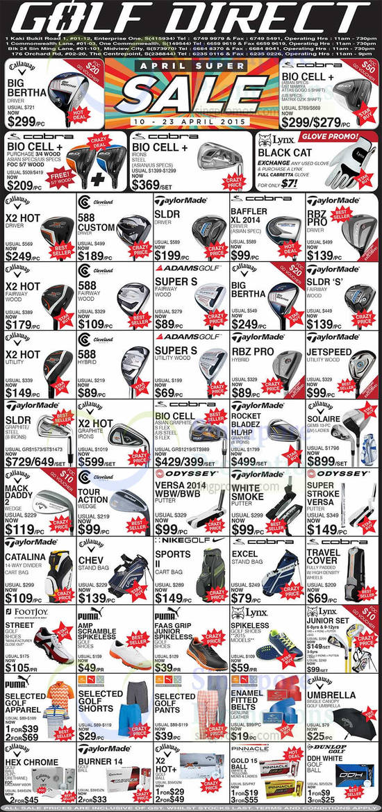 Golf Direct 9 Apr 2015