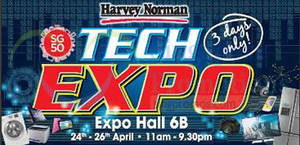 Featured image for (EXPIRED) Harvey Norman Tech Expo @ Singapore Expo 24 – 26 Apr 2015